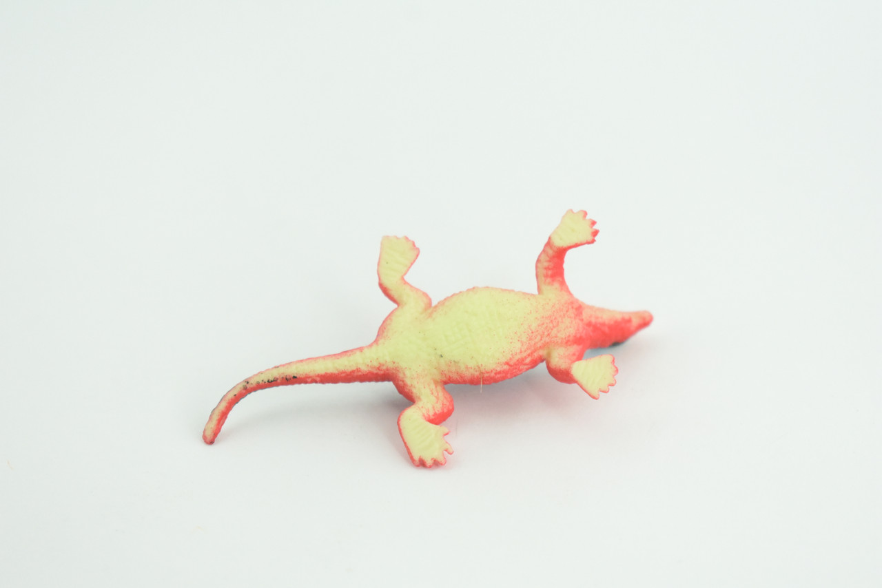 Red Head Agama, Rainbow Lizard, Rubber Reptile, Hand Painted, Educational, Realistic, Model, Replica, Toys, Kids, Gift,   2 1/2 Inches.    WR41 B197