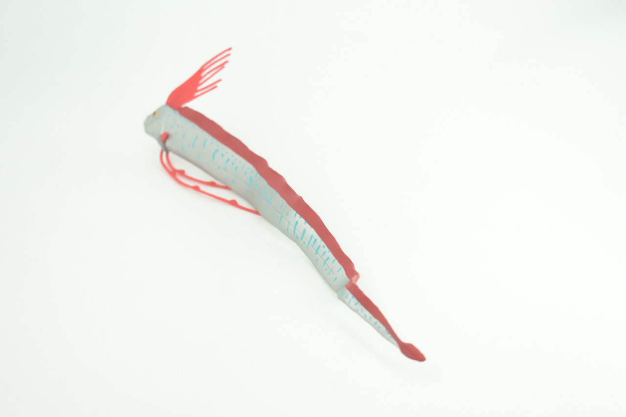 Oarfish, Giant Oar Fish, Ribbon Fish, Museum Quality, Hand Painted, Rubber Fish, Realistic, Diorama, Model, Toy, Kids, Educational, Gift,   10 Inches.   CH1016 BB221