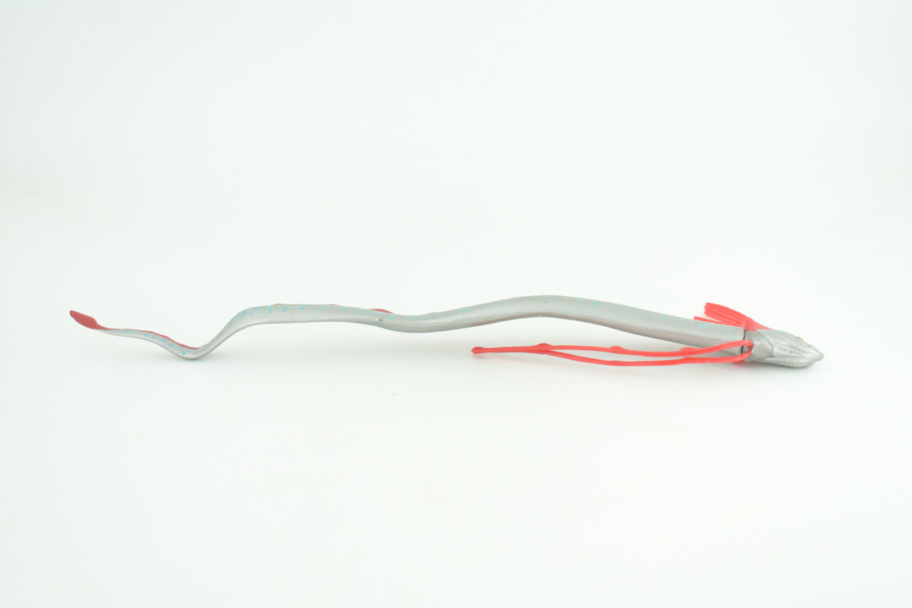 Oarfish, Giant Oar Fish, Ribbon Fish, Museum Quality, Hand Painted, Rubber Fish, Realistic, Diorama, Model, Toy, Kids, Educational, Gift,   10 Inches.   CH1016 BB221