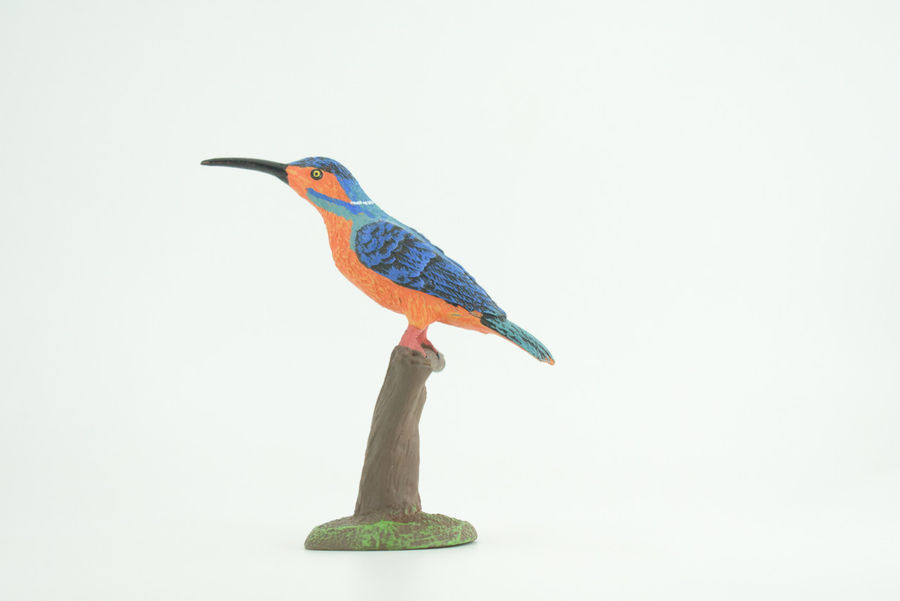 Kingfisher, Common King Fisher, Museum Quality, Educational, Hand Painted, Rubber Bird, Diorama Model, Realistic, Toys, Kids, Gift,  4 Inches.  CH1039 BB217