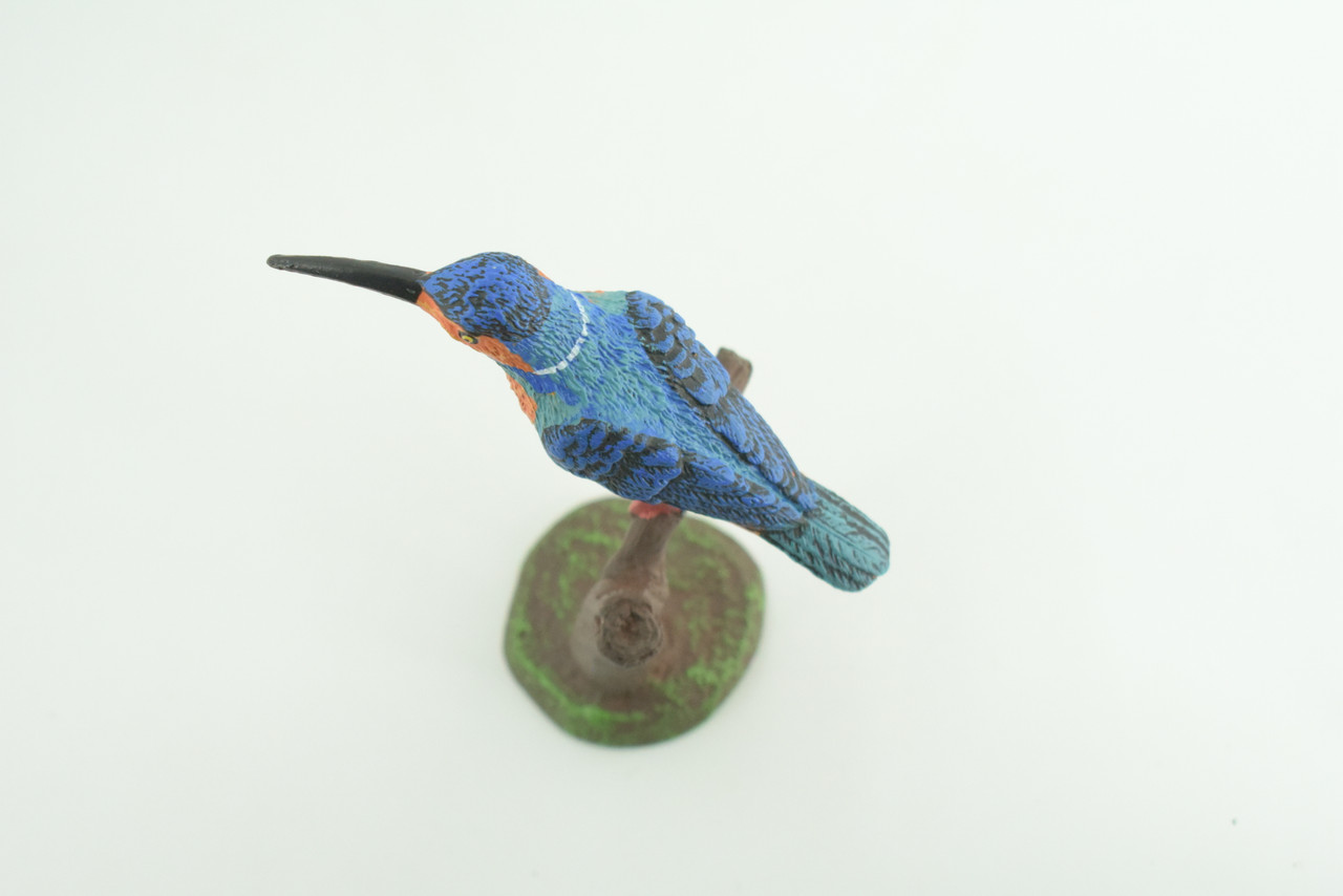 Kingfisher, Common King Fisher, Museum Quality, Educational, Hand Painted, Rubber Bird, Diorama Model, Realistic, Toys, Kids, Gift,  4 Inches.  CH1039 BB217
