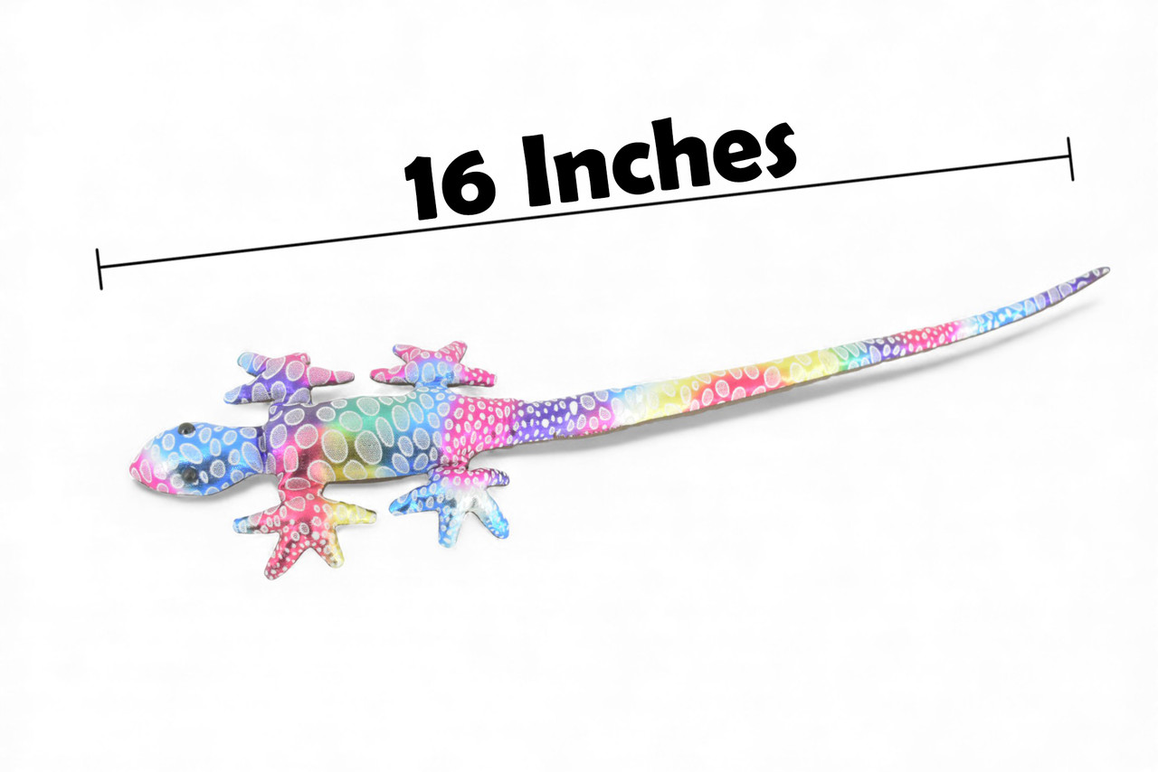 Lizard, Reptiles, Purple and Blue, Hand Made In Thailand, Sand Creatures, Paper Weight, Bean Bag, Cornhole, Game, Toy, Kids, Educational, Gift, 16 Inches.