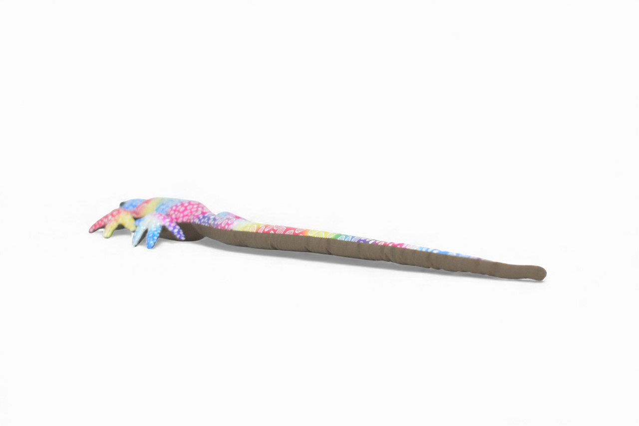 Lizard, Reptiles, Purple and Blue, Hand Made In Thailand, Sand Creatures, Paper Weight, Bean Bag, Cornhole, Game, Toy, Kids, Educational, Gift,  16  Inches.     TH66 BB301