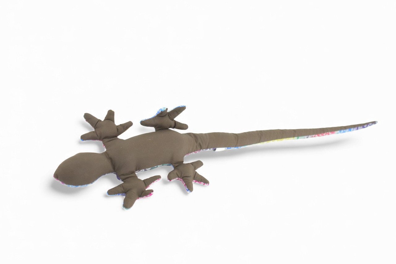 Lizard, Reptiles, Purple and Blue, Hand Made In Thailand, Sand Creatures, Paper Weight, Bean Bag, Cornhole, Game, Toy, Kids, Educational, Gift,  16  Inches.     TH66 BB301