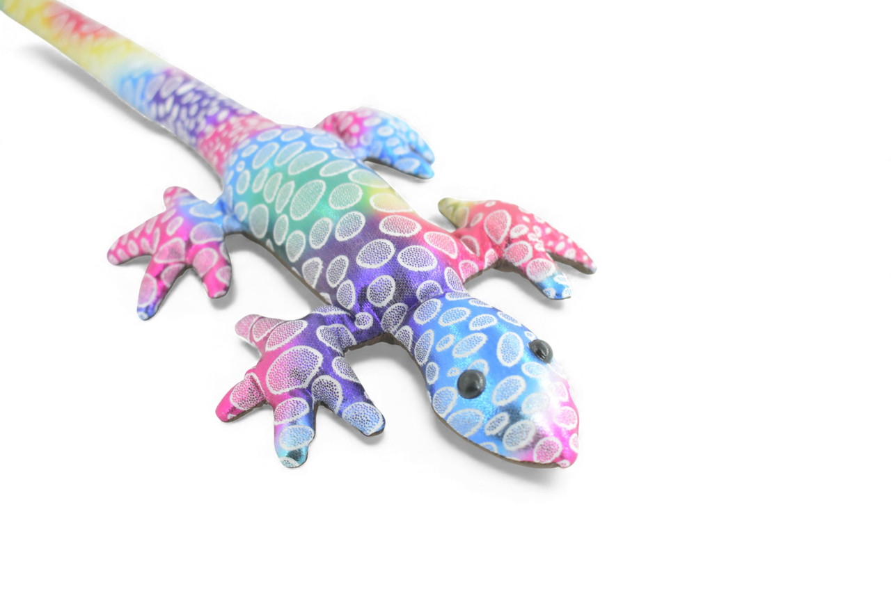 Lizard, Reptiles, Purple and Blue, Hand Made In Thailand, Sand Creatures, Paper Weight, Bean Bag, Cornhole, Game, Toy, Kids, Educational, Gift,  16  Inches.     TH66 BB301