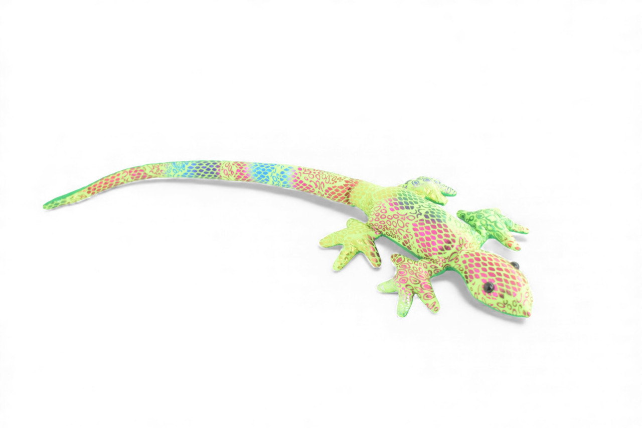 Lizard, Reptiles, Green, Hand Made In Thailand, Sand Creatures, Paper Weight, Bean Bag, Cornhole, Game, Toy, Kids, Educational, Gift, 16 Inches. TH67 BB301
