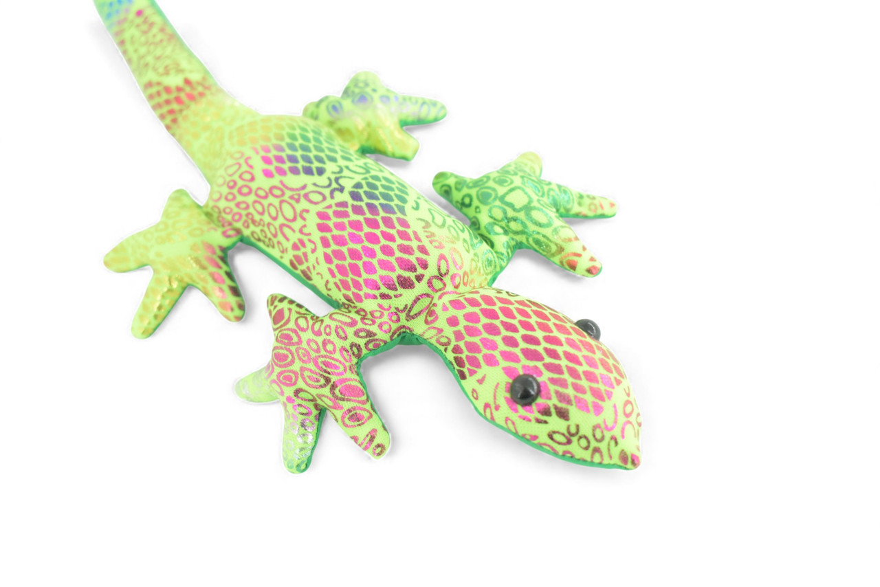 Lizard, Reptiles, Green, Hand Made In Thailand, Sand Creatures, Paper Weight, Bean Bag, Cornhole, Game, Toy, Kids, Educational, Gift,  16  Inches.     TH67 BB301