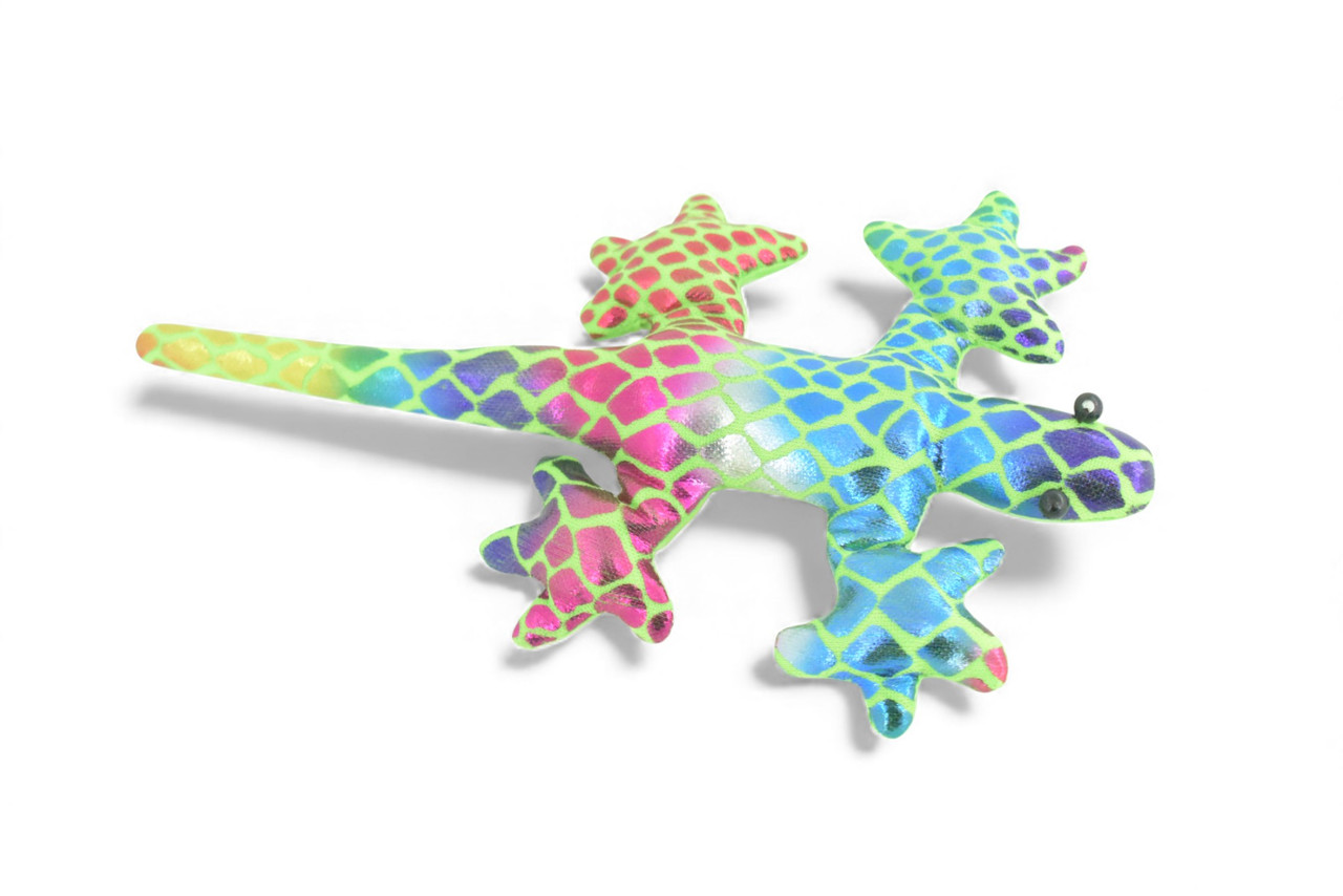 Gecko, Lizard, Reptiles, Green, Hand Made In Thailand, Sand Creatures, Paper Weight, Bean Bag, Cornhole, Game, Toy, Kids, Educational, Gift, 5 Inches. TH71 BB301 Colors May Vary