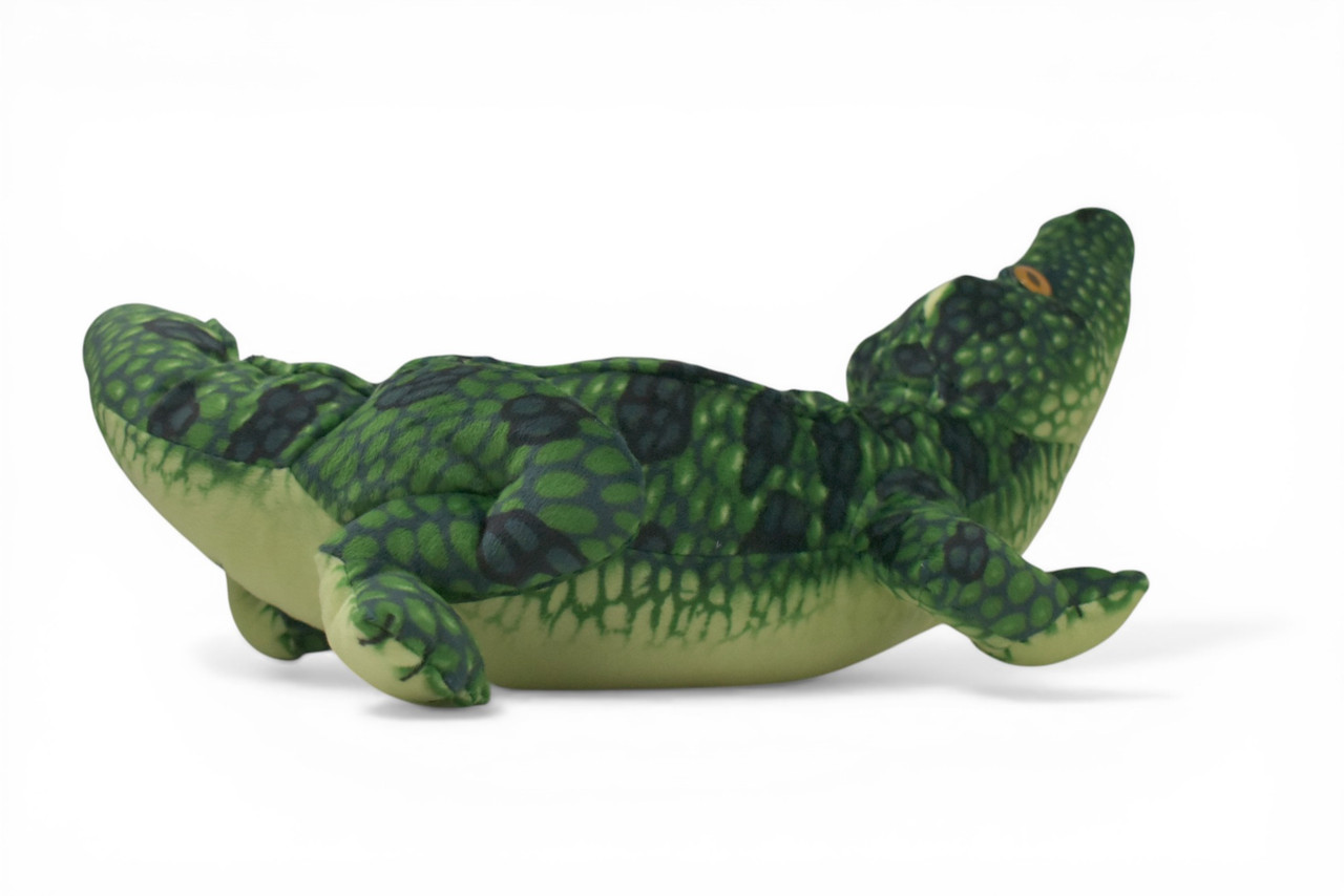 Alligator, Crocodile, Green, Very High Quality, Stuffed Reptile, Educational, Plush Realistic Figure, Lifelike Model, Replica, Toys, Kids, Gift, 27 Inches. RI03 BB329 