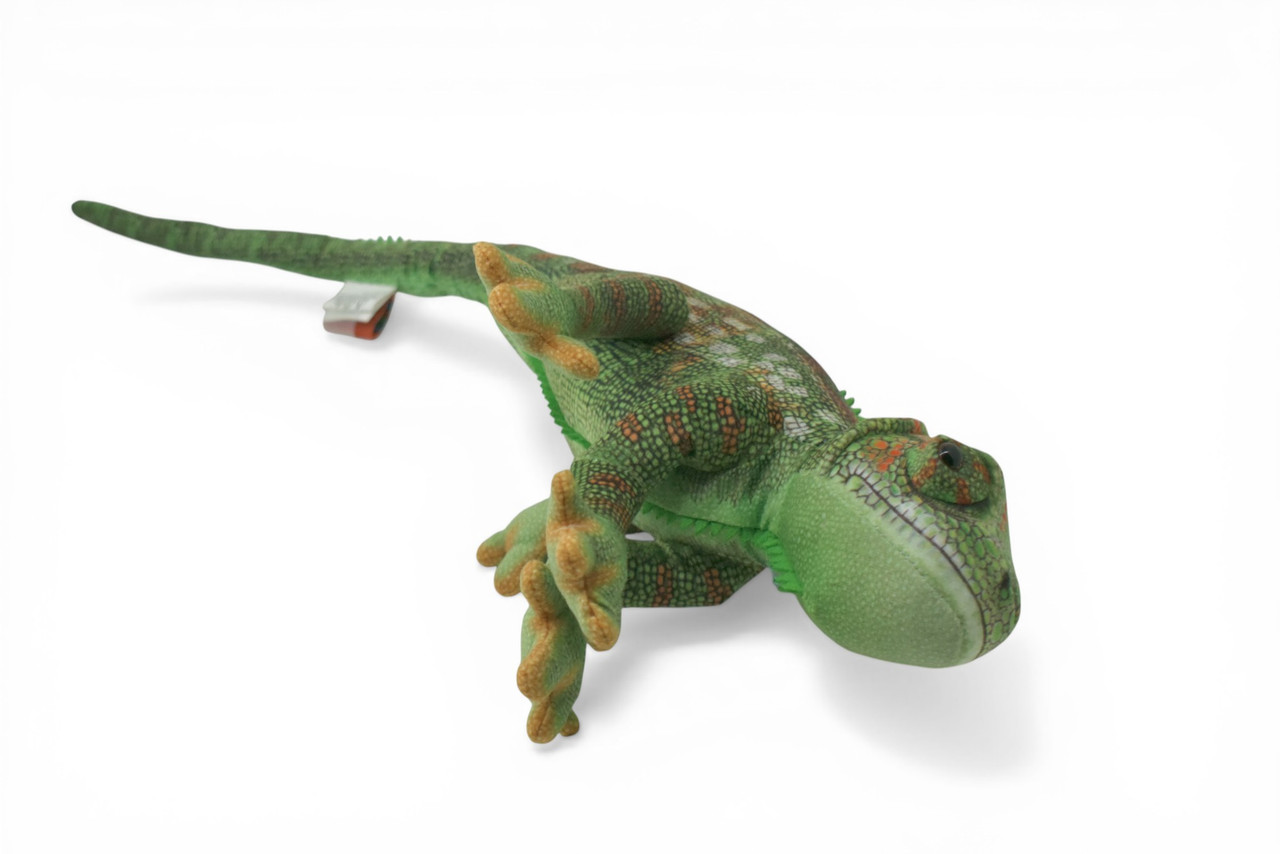 Chameleon, Green, tree-dwelling lizard, Museum Quality, Stuffed Reptile, Educational, Plush Realistic Figure, Lifelike Model, Toys, Kids, Gift, 19 Inches. RI05 BB329