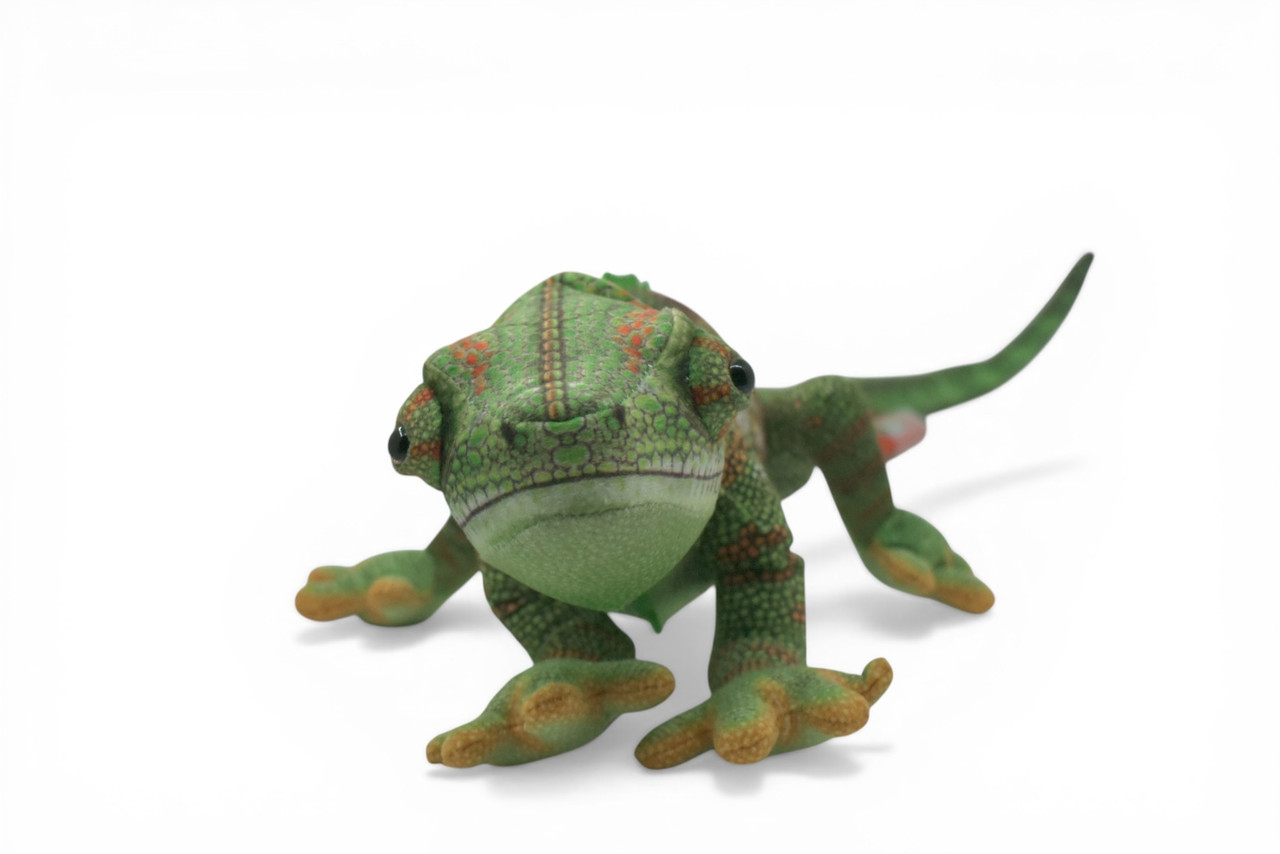 Chameleon, Green, tree-dwelling lizard, Museum Quality, Stuffed Reptile, Educational, Plush Realistic Figure, Lifelike Model, Toys, Kids, Gift, 19 Inches. RI05 BB329