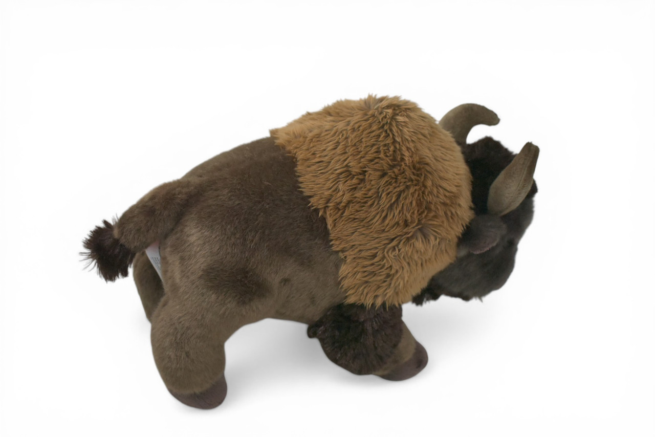 Buffalo, Bison, American buffalo, Very High Quality, Stuffed, Educational, Plush Realistic Figure, Lifelike Model, Replica, Toys, Kids, Gift, 12 Inches. RI07 BB327 (RI07BB327