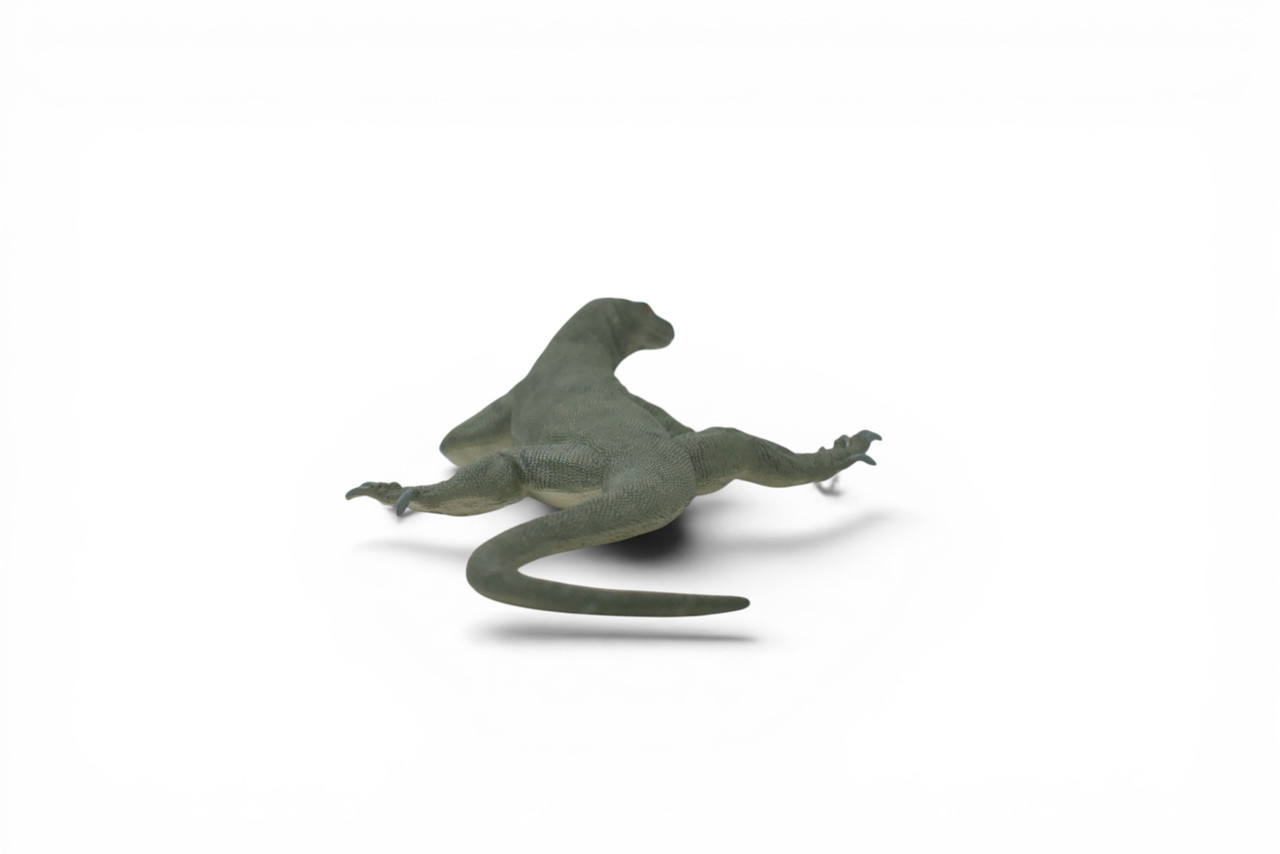 Komodo Dragon, Hand Painted, Educational, Museum Quality, Realistic Lizard, Rubber, Reptile, Lizard, Diorama Model, Figure, Toys, Kids, Gift, 13 Inches. IM30 B658