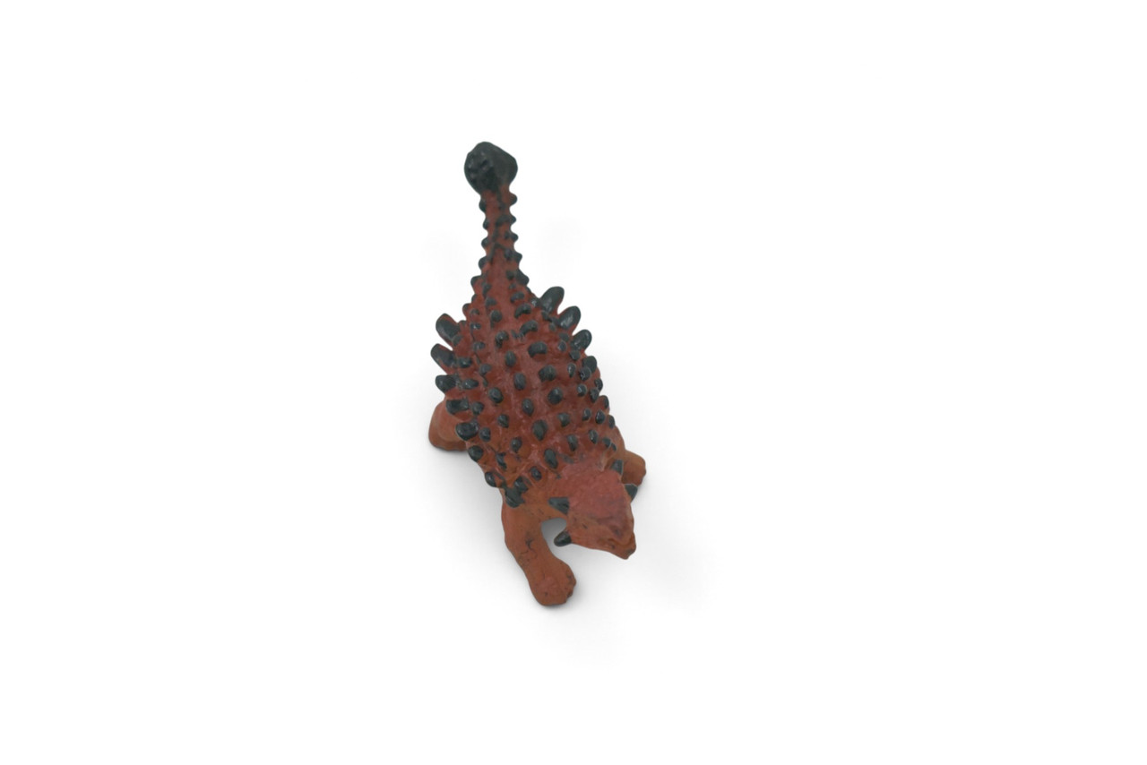 Salchania Dinosaur, ankylosaur, Late Cretaceous, Museum Quality, Hand Painted, Rubber, Realistic, Toy, Figure, Model, Kids, Educational, Gift,   2 1/2 Inches.   CH1065 BB222