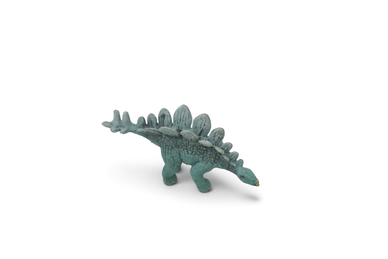 Stegosaurus Dinosaur, Late Jurassic, Herbivorous, Museum Quality, Hand Painted, Rubber, Realistic, Toy, Figure, Model, Kids, Educational, Gift,   2 1/2 Inches.   CH1069 BB222 