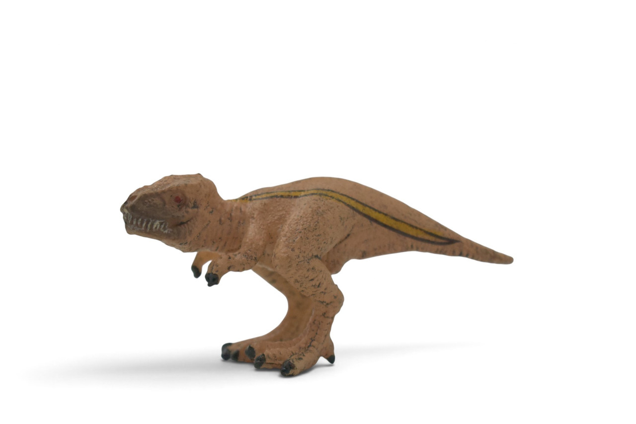 Tyrannosaurus, T-Rex Dinosaur, Theropod dinosaur, Cretaceous Period, Museum Quality, Educational, Hand Painted, Rubber, Realistic, Toy, Gift, 3 Inches. CH1072 BB222