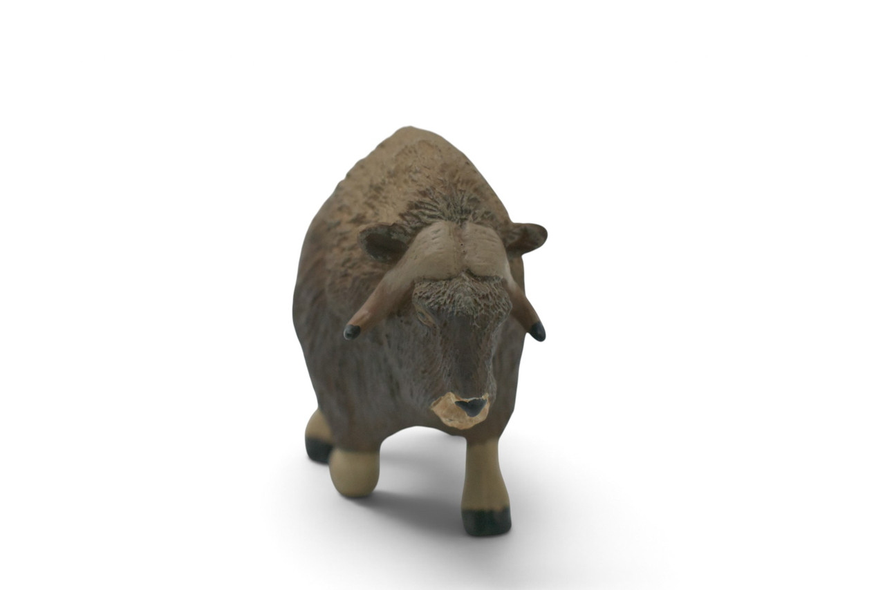 Musk Ox, Ovibos moschatus, Arctic mammal, Museum Quality, Hand Painted, Rubber Animal, Educational, Toy Figure, Diorama Model, Replica, Gift,  5 Inches.  CH1079 BB222