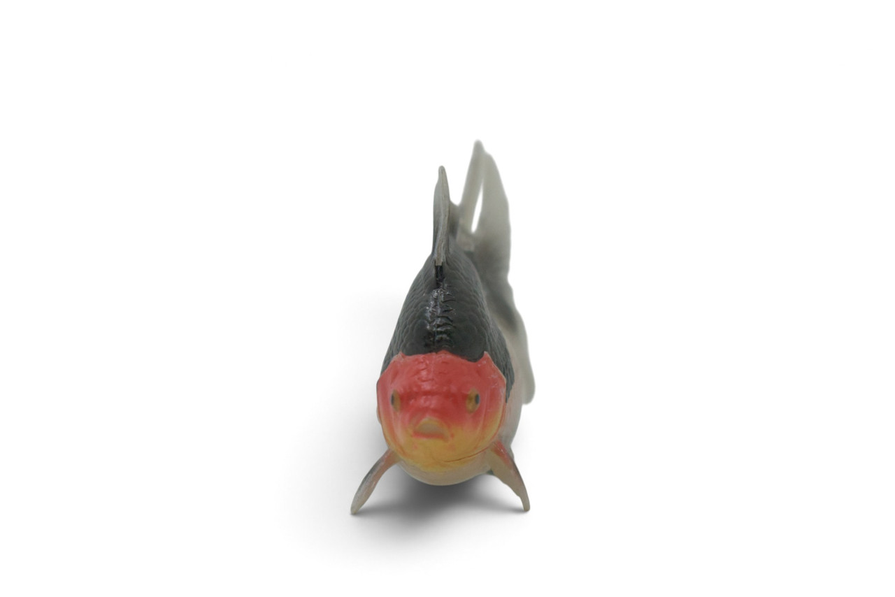 Ryukin Goldfish, (Carassius auratus), Museum Quality, Educational, Hand Painted, Rubber Fish, Realistic Figure, Diorama Model, Replica, Toy, Kids, Gift,  2 Inches.  CH1087 BB223