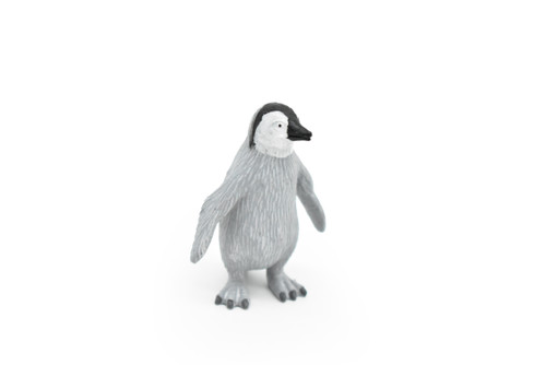 Penguin, Emperor Baby, Chick, Very Nice Rubber Reproduction, Hand