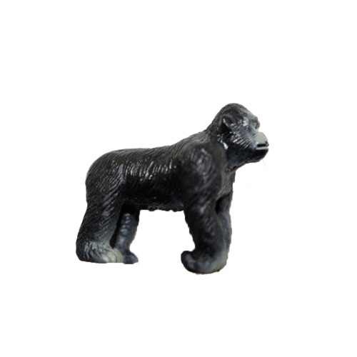 Gorilla, Great Apes of Africa, Very Nice Plastic Replica, Hand Painted, Realistic, Saltwater, Educational, Diorama Model, Replica, Toy,  2 Inches. 