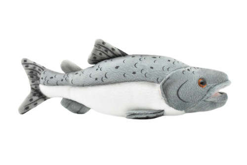 Chinook Salmon, King, Tyee, Fish, Realistic, Lifelike, Stuffed, Soft, Toy, Educational, Animal, Kids, Gift, Very Nice Plush Animal           10"      F2418 BB61