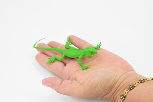 Iguana, Lizard, Rubber Reptile, Toy, Educational, Realistic, Figure, Lifelike Model, Figurine, Replica, Gift,     5"     F6103 B381