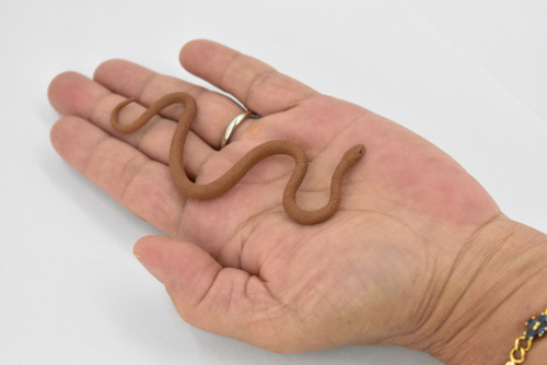 Eastern Brown Snake, Australia, Rubber Reptile, Educational, Realistic Hand Painted, Figure, Lifelike Model, Figurine, Replica,  4 Inches