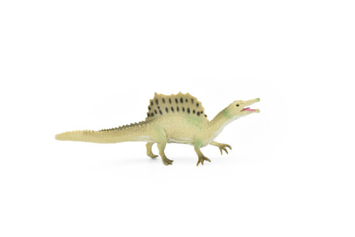 Spinosaurus Dinosaur, Museum Quality, Animal, Educational, Realistic Hand Painted, Figure, Lifelike Model, Vintage Replica, Toy,  4 Inches. 