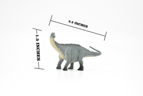 Apatosaurus Dinosaur, Museum Quality, Animal, Educational, Realistic Hand Painted, Figure, Lifelike Model, Vintage Replica, Toy,  3 1/2 Inches. 