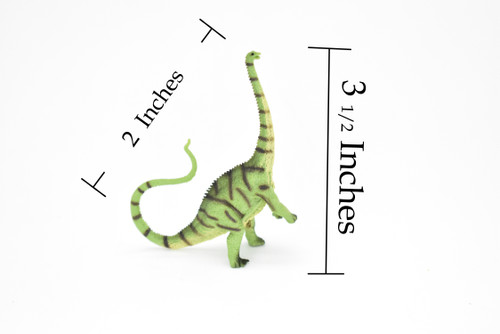 Diplodocus Dinosaur, Museum Quality, Animal, Educational, Realistic Hand Painted, Figure, Lifelike Model, Vintage Replica, Toy,  3 1/2 Inches. 