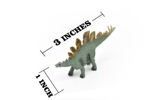 Stegosaurus Dinosaur,  Museum Quality, Animal, Educational, Realistic Hand Painted, Figure, Lifelike Model, Vintage Replica, Toy,  3 Inches.