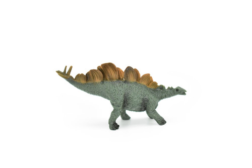 Stegosaurus Dinosaur,  Museum Quality, Animal, Educational, Realistic Hand Painted, Figure, Lifelike Model, Vintage Replica, Toy,  3 Inches.