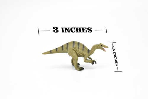 Baryonyx Dinosaur, Museum Quality, Animal, Educational, Realistic Hand Painted, Figure, Lifelike Model, Vintage Replica, Toy,  3 Inches. 