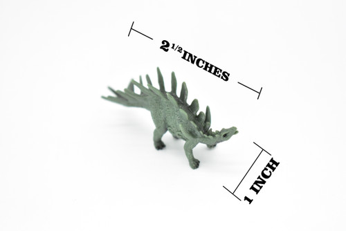 Kentrosaurus Dinosaur, Museum Quality, Animal, Educational, Realistic Hand Painted, Figure, Lifelike Model, Vintage Replica, Toy,  2 1/2 Inches.  