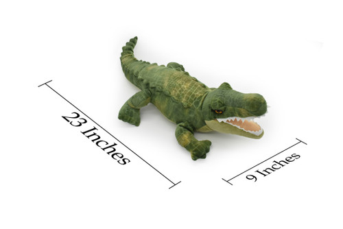 Alligator, Very Nice, Stuffed Animal, Educational, Plush Realistic Figure, Lifelike Model, Replica, Gift,     23"      F3555 B406