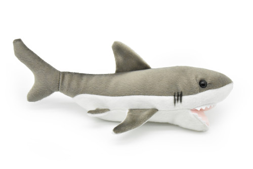 Great White Shark, Fish,  Realistic, Lifelike, Stuffed, Soft, Toy, Educational, Animal, Kids, Gift, Very Nice Plush Animal       10"