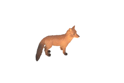 Fox, Red, Very Nice Plastic Animal, Educational, Toy, Kids, Realistic Figure, Lifelike Model, Figurine, Replica, Gift,     3"    M053 B640