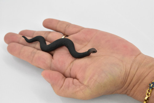 Snake, Red-Bellied Black Snake, Australia, Plastic Reptile, Educational, Realistic, Hand Painted, Figure, Lifelike Model, Figurine, Replica, Gift,     4"      F1096 B165