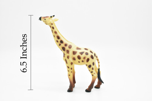 Giraffe, Plastic Toy Animal, Kids Gift, Realistic Figure, Educational Model, Replica,   6 1/2"   -   F155 B24