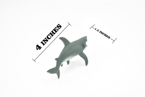 Great White Shark, Very Nice Plastic Replica   4"   -   F230 B76