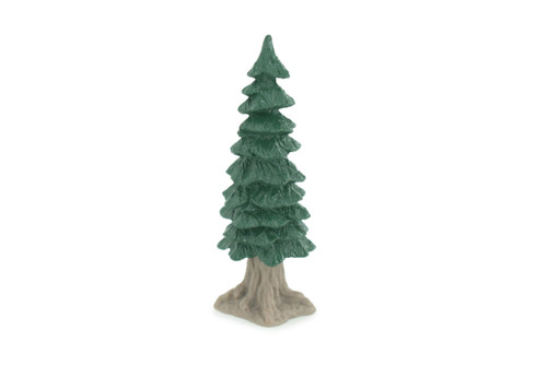 Pine Tree, Conifer tree, Educational, Realistic Plant, Hand Painted, Diorama Figure, Lifelike Rubber Model, Gift, 2 1/2 Inches. F3139 B224