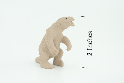 Megatherium, Giant Ground Sloth, Educational, Realistic Animal, Hand Painted, Diorama Figure, Lifelike Rubber Model, Gift,   2 Inches.   F3140 B224