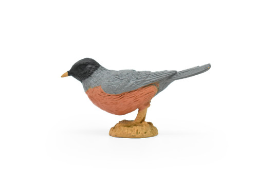 Robin, Bird, Very Nice Plastic Reproduction, Hand Painted    2 1/2"   F3387 B27
