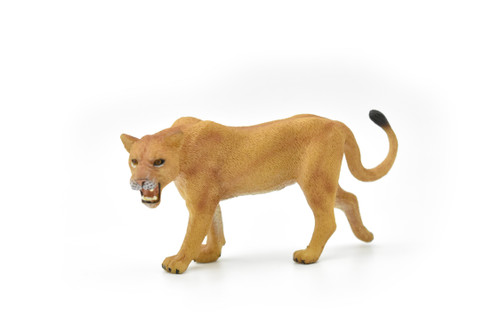Lioness, Lion, African Big Cat, Museum Quality, Animal, Educational, Realistic Hand Painted, Diorama Figure, Lifelike Model, Vintage Replica, Toy, 4 1/2  Inches.