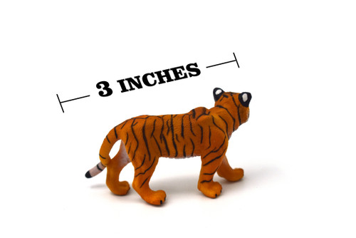 Tiger Cub, Baby Tiger, Museum Quality, Hand Painted, Big Cats, Animal, Educational, Realistic, Diorama Figure, Lifelike Model, Vintage Replica, Toy,  3 Inches. 