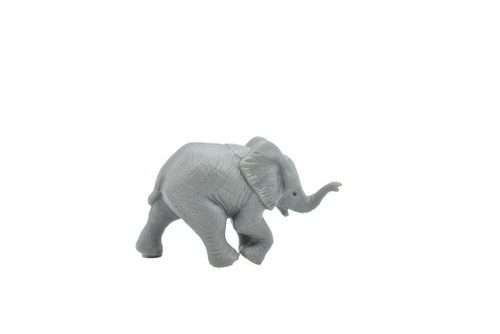 Elephant, Baby, Calf, Museum Quality, Animal, Educational, Realistic Hand Painted, Diorama Figure, Lifelike Model, Vintage Replica, Toy, 1 7/8  Inches. 