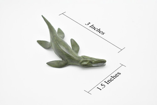 Liopleurodon Toy, Plesiosaur, Extinct Marine Reptile, Realistic Dinosaur Plastic  3 1/4"    F4167 B374