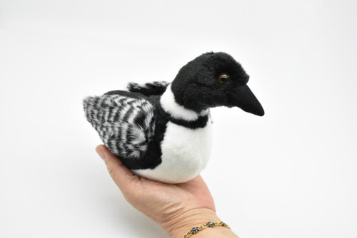 Loon,  Bird, Realistic, Lifelike, Stuffed, Bird, Soft, Toy, Educational, Animal, Kids, Gift, Very Nice Plush Animal    6"  - F4348 BB52