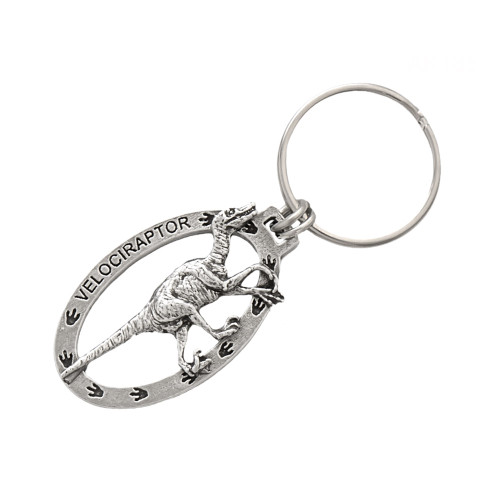 Velociraptor Pewter Keychain, A188KC