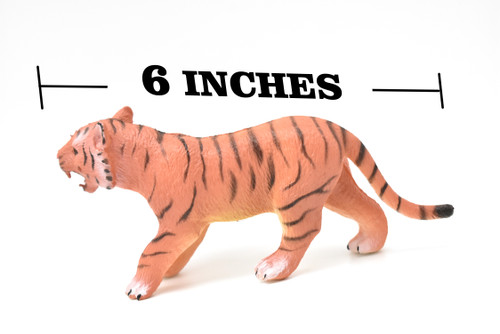 Tiger, Soft Plastic with Squeaks  6"  ~ F1465 B82
